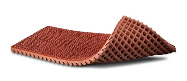 pista de goma prefabricada