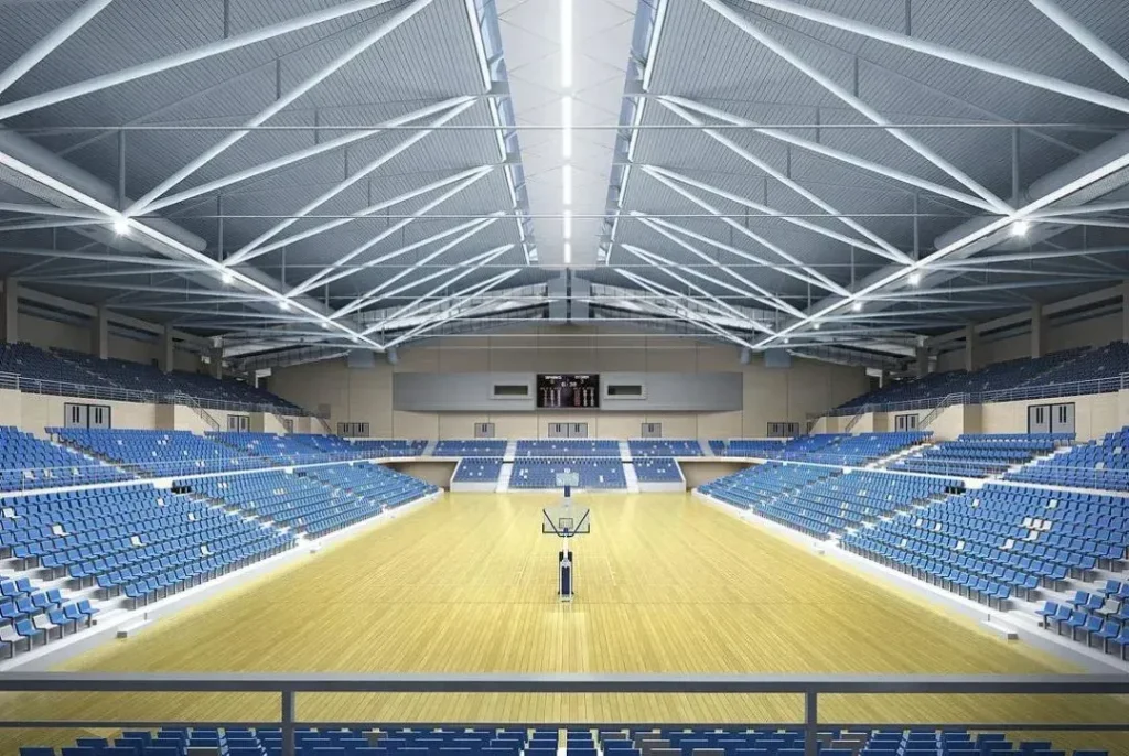 Indre utseende av spillested for Wuhan Military World Games